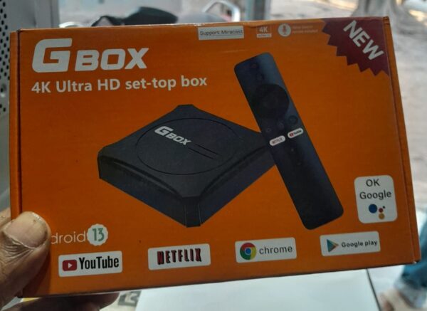 G Box 4K Voice Control Android Setup Top Box